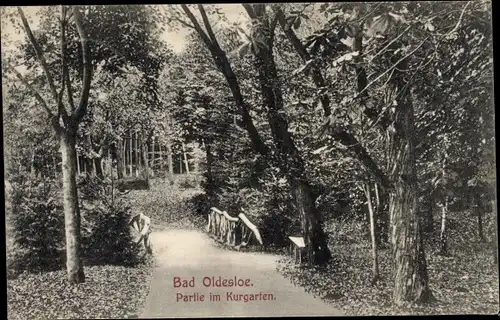 Ak Bad Oldesloe in Schleswig Holstein, Kurgarten