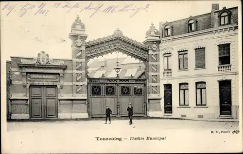 Ak Tourcoing Nord, Theatre Municipal