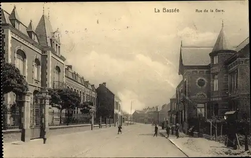Ak La Bassée Nord, Rue de la Gare