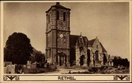Ak Rethel Ardennes, Kirche