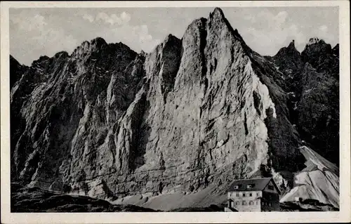 Ak Hinterriß Vomp in Tirol, Falkenhütte, Laliderwand