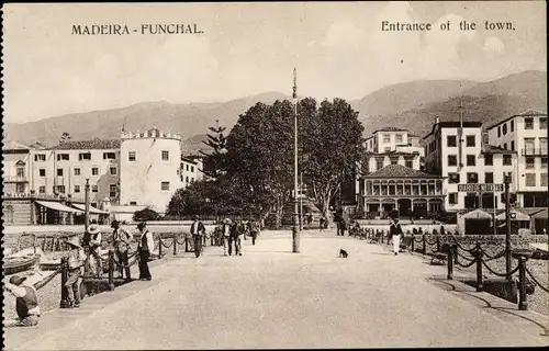Ak Funchal Madeira Portugal, Town Entrance