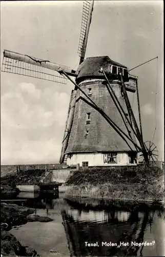 Ak Texel Nordholland Niederlande, Molen Het Noorden