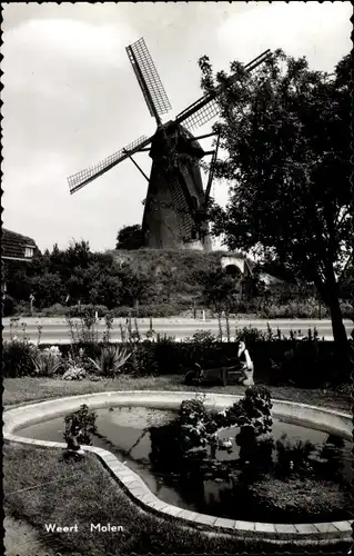 Ak Weert Limburg Niederlande, Molen, Parkanlagen