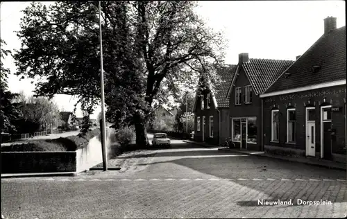 Ak Nieuwland Vijfheerenlanden Südholland Utrecht, Dorpsplein