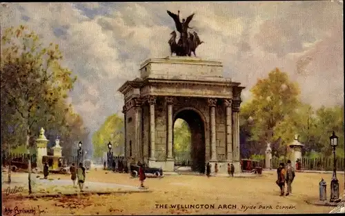 Künstler Ak Brianski, London, The Wellington Arch, Hyde Park Corner, Tuck 3583