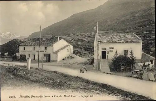 Ak Italien, Frontiere Franco-Italienne, Col du Mont Cenis