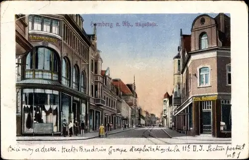 Ak Homberg Duisburg im Ruhrgebiet, Augustastraße, Handlung Nünninghoff