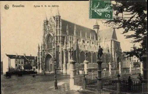 Ak Bruxelles Brüssel, Eglise Notre Dame du Sablon
