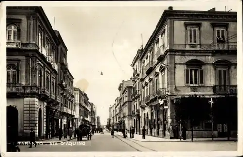 Ak Tarent Taranto Puglia, Via d'Aquino