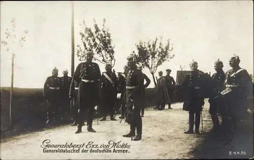 Ak Generalobert Exz. von Moltke, Generalstabschef der deutschen Armee