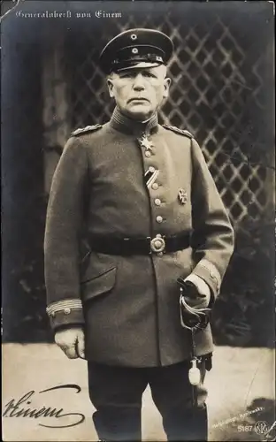 Ak Generaloberst Karl von Einem, Portrait, Uniform, Pour le Merite Orden