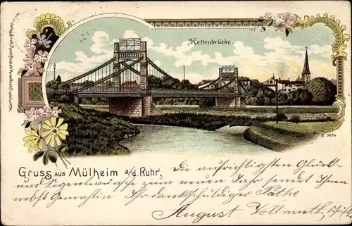 Litho Mülheim an der Ruhr, Kettenbrücke