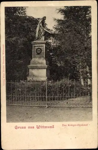 Ak Wittmund in Ostfriesland, Kriegerdenkmal 1870