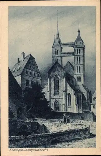 Künstler Ak Schönfeld, H., Esslingen am Neckar, Dionysiuskirche