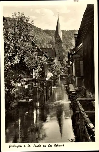 Ak Geislingen an der Steige, Partie an der Rohrach