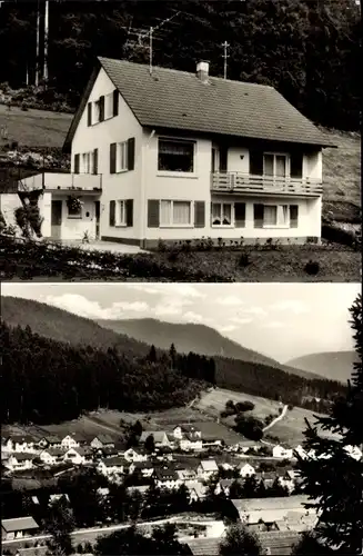 Ak Klosterreichenbach Baiersbronn im Schwarzwald, Haus Karl Wein, Ortsansicht