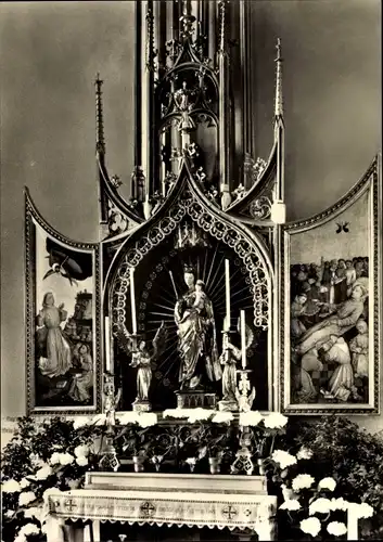 Ak Rottweil am Neckar, Kreuz-Münster, Marienaltar, unserer Lieben Frau zur Augenwende