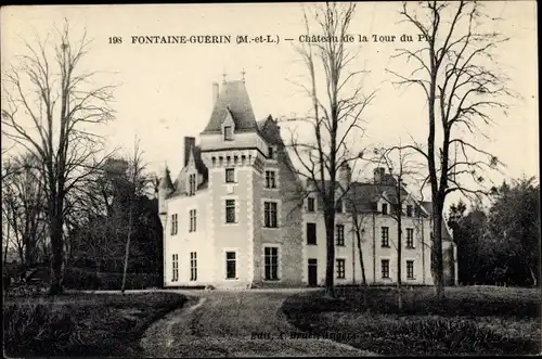 Ak Fontaine Guerin Maine et Loire, Chateau de la Tour du Pin