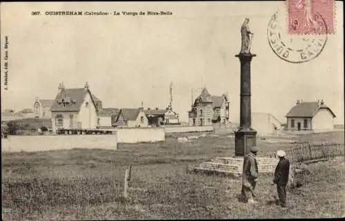 Ak Ouistreham Calvados, La Vierge de Riva Bella