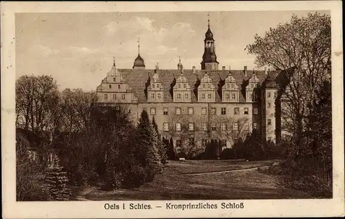 Ak Oleśnica Oels Schlesien, Kronprinzliches Schloss
