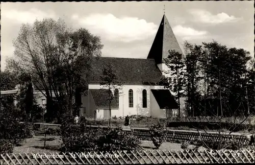 Ak Nordenham in Oldenburg, St. Willehad Kirche