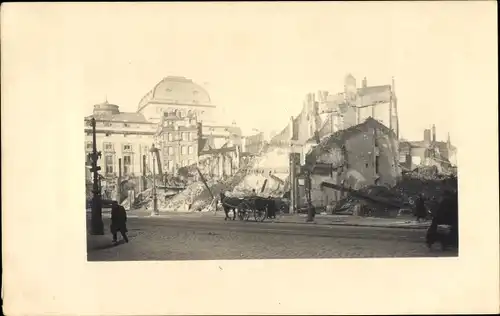 Foto Ak Lille Nord, Eroberte Stadt, Kriegszerstörungen I. WK