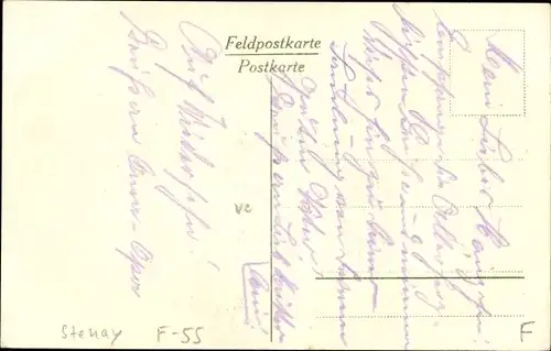 Ak Stenay Lothringen Meuse, Cervicy, Straßenpartie