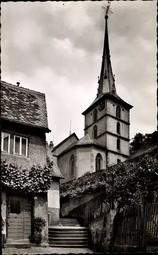 Ak Klingenberg am Main Unterfranken, An der Kirche