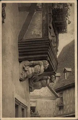 Ak Miltenberg am Main Unterfranken, Erker am Hause Miltenberg