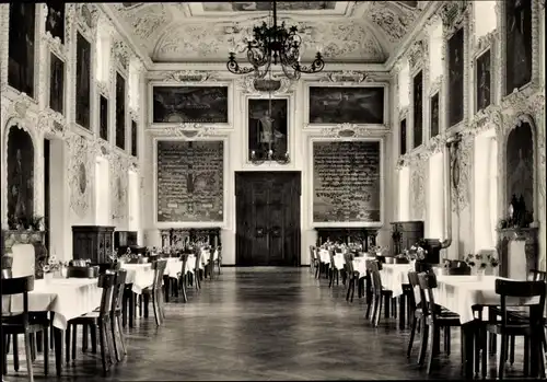 Ak Zangberg in Oberbayern, St. Joseph, Kloster von der Heimsuchung Mariae, Ahnensaal