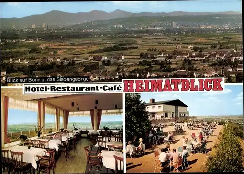 Ak Roisdorf Bornheim am Rhein, Hotel Restaurant Cafe Heimatblick, Bonn, Siebengebirge