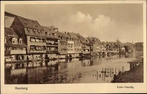 Ak Bamberg in Oberfranken, Klein Venedig