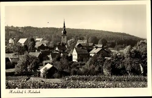 Ak Hutschdorf Thurnau in Oberfranken, Totalansicht der Ortschaft