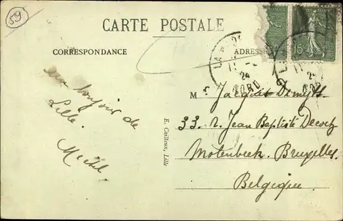 Ak Lille Nord, Croise Laroche, Embranchement des Trois Villes, tramway