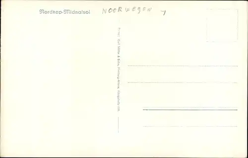 Mondschein Ak Nordkap Norwegen, Midnatsol