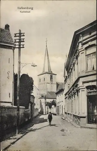 Ak Valkenburg Limburg Niederlande, Kerkstraat