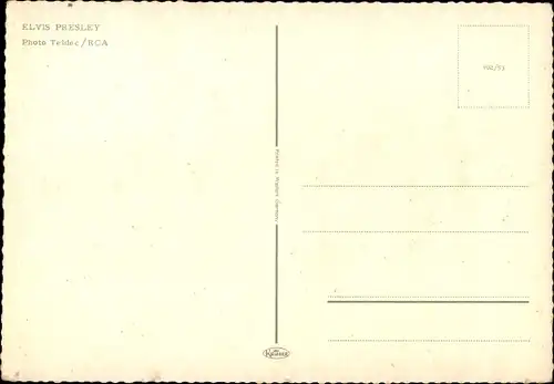 Ak Schauspieler und Sänger Elvis Presley, Portrait