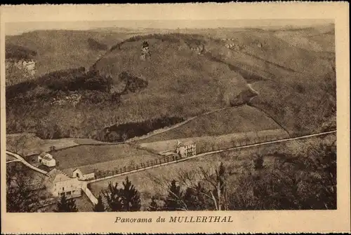 Ak Müllerthal Waldbillig Luxemburg, Panorama