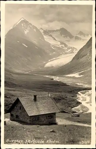Ak Österreich, Gurgler Skihütte, Bergpanorama