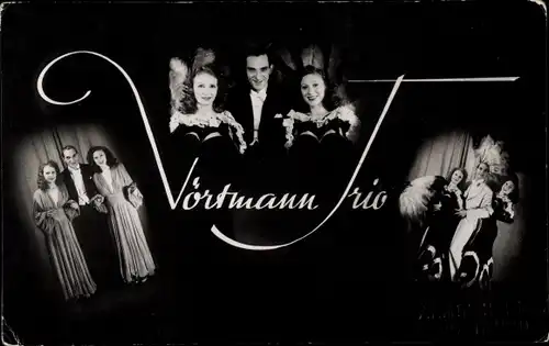 Ak Gesangstrio Vörtmann Trio, Autogrammkarte