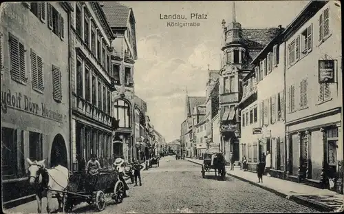 Ak Landau in der Pfalz, Königstraße