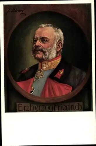 Künstler Ak Erzherzog Friedrich von Österreich-Teschen, Feldmarschall