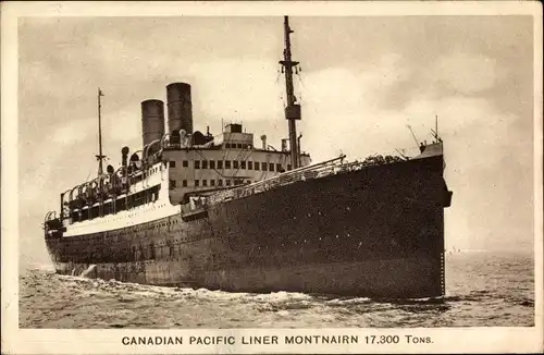 Ak Canadian Pacific Liner Montnairn, Dampfer