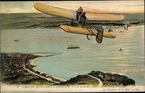 Ak Grande Quinzaine d'Aviation, la Traversee de la Baie, Flugzeug