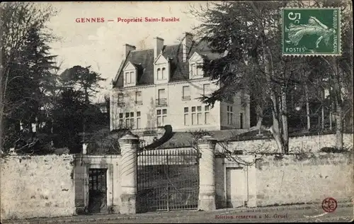 Ak Gennes Maine et Loire, Propriete Saint Eusebe