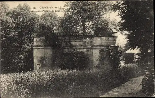 Ak Gennes Maine et Loire, Ancienne Porte de la Roche