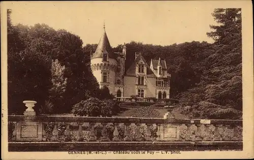 Ak Gennes Maine et Loire, Chateau sous le Puy