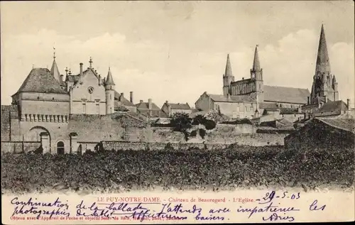 Ak Le Puy Notre Dame Maine et Loire, Chateau Beauregard, L'Eglise