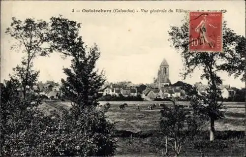 Ak Ouistreham Calvados, Vue generale du Village